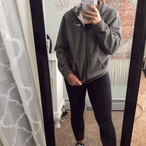 Zip Up Grey Nike Sweatshirt